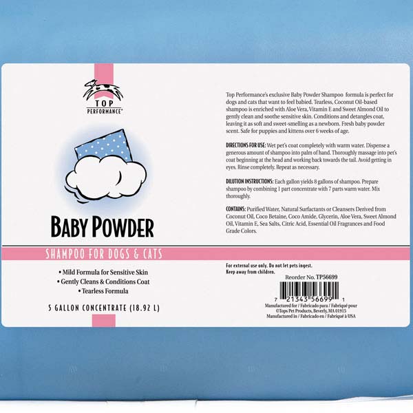 Top Performance Baby Powder Shampoo & Conditioner Waggs to Riches